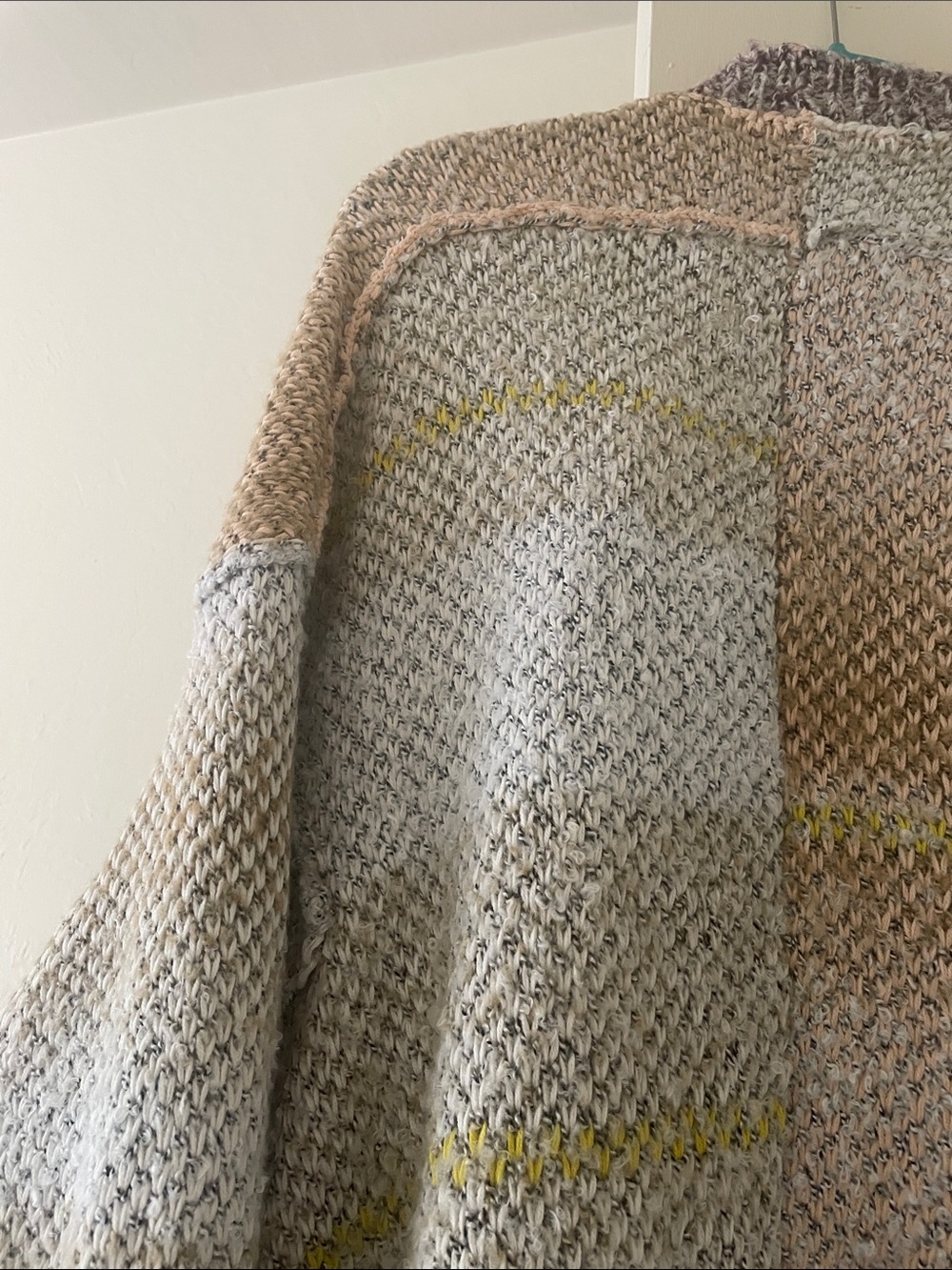 Free People Cozy Open-Front Women’s Cardigan Sweater in Neutral Mix - Picture 10 of 12